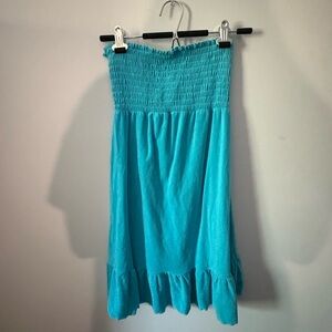 Turquoise Strapless Dress